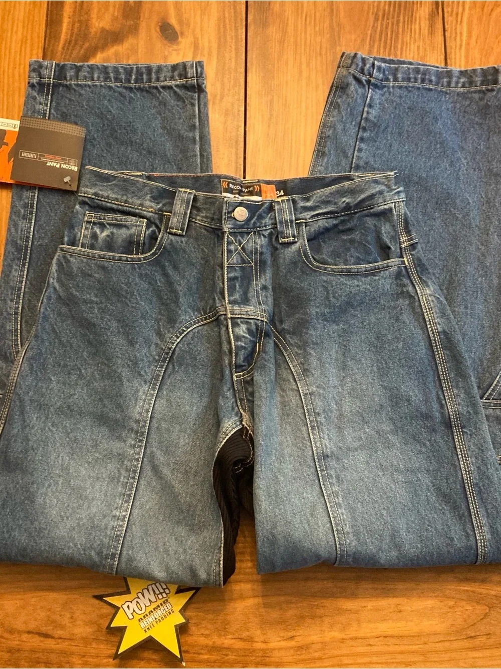 NWT Icon Recon Mens 34 (32” Inseam) Denim Motorcycle Jeans